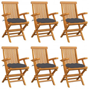 Garden Chair Set of 6 Teak Fine sanded teak hardwood Fo...