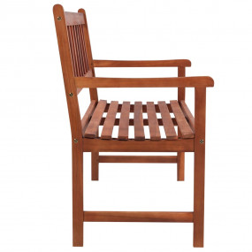 Garden Bench Wooden finish with cream cushion