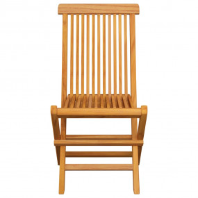 Garden Chair Set of 4 Cream White Teak wood, 100% polye...