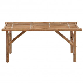 Garden Bench Bamboo 46.5 in Foldable Rustic Portable