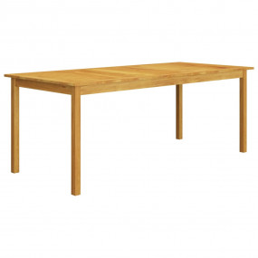 Dining Set Grey Solid Acacia Wood 9-piece set for 8 Sta...
