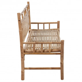 Garden Bench Grey, Bamboo Bamboo, Polyester 47.2 in Dur...
