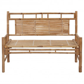 Garden Bench Natural Bamboo Bamboo 47.2 in Waterproof M...