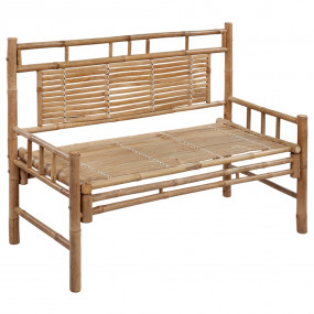Patio Bench Bright Green Bamboo Medium Durable Patio Be...