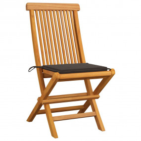 Patio Chair Set of 6 Taupe