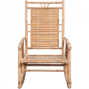 Rocking Chair Bamboo Medium Durable Rocking Chair Recta...