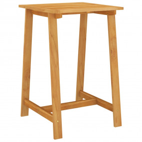 Garden Bar Set Brown, Cream Solid Acacia wood, Poly rat...