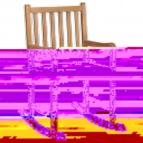Rocking Chair Natural Teak Teak Wood Standard Durable