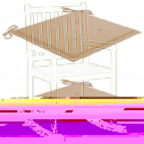 Rocking Chair Beige Solid Teak Wood Standard Rocking Ch...