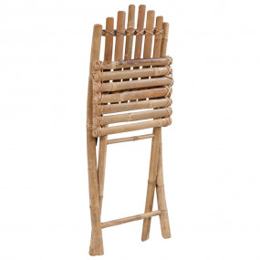 Garden Chair Set of 2 Bamboo Standard Foldable Garden C...