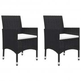 Garden Dining Set Black and Cream White Solid Acacia wo...
