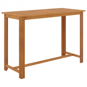 Garden Bar Set Grey Solid acacia wood 7 Piece Set Stack...