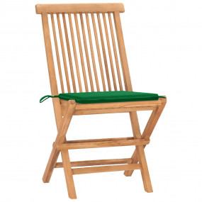 Patio Dining Set Set of 2 Teak Wood Teak Wood, Polyeste...