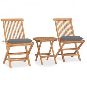 Outdoor Dining Set Teak Teak wood Small Foldable