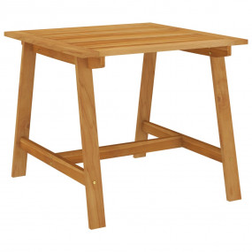 Dining Set Grey Solid Acacia wood Medium Adjustable Foo...