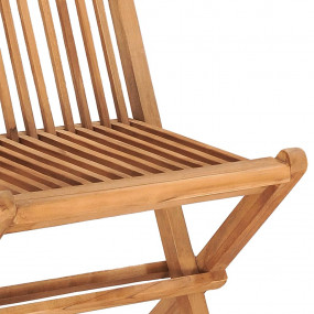 Patio Dining Set Set of 2 Teak Teak wood Medium Foldabl...
