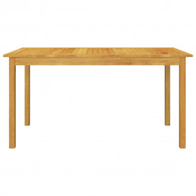 Dining Set Brown Solid acacia wood Large Ergonomic Dini...