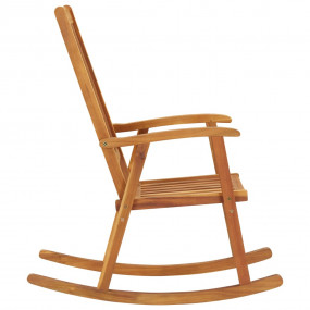Wooden Rocking Chair Natural wood, Cream Solid Acacia w...