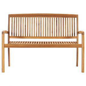 Garden Bench Anthracite Fine sanded teak hardwood 50.6 ...