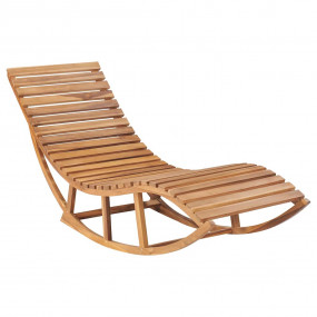 Sun Lounger Teak Wood Large Modern Design Wooden Sun Lo...