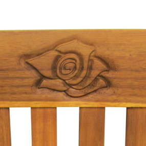 Patio Bench Bright green Solid Acacia wood, 100% polyes...