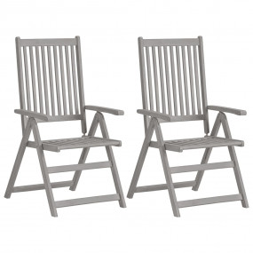 Garden Chair Set of 4 Grey