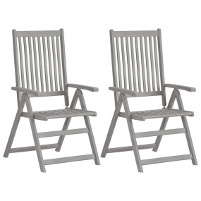 Garden Chair Set of 4 Grey, Green