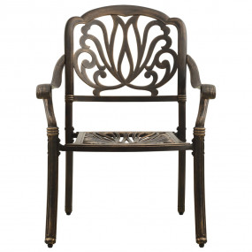 Bistro Set Bronze Cast Aluminum Standard Bistro Set Rou...
