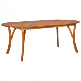 Dining Set Black Solid acacia wood Large Seats Many Din...
