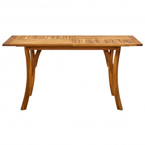 Dining Set Grey Solid Acacia wood Large Seats Many Dini...
