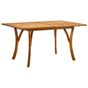 Dining Set Brown Solid Acacia wood Standard Dining Set