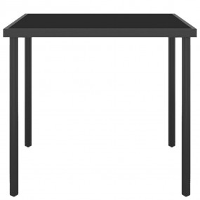 Outdoor Dining Set Black, Anthracite