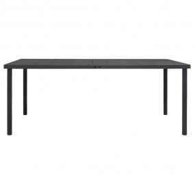 Outdoor Dining Set Anthracite for the frame, Black for ...