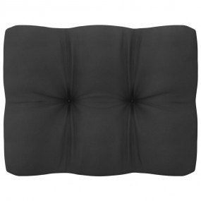 Garden Sofa Black Solid Pine Wood Large Garden Sofa Rec...