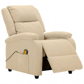 Electric Massage Chair Cream 100% polyester, metal Stan...