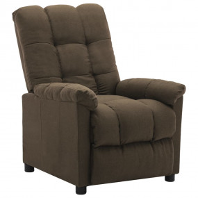 Recliner Brown Fabric (100% polyester), plywood, iron S...