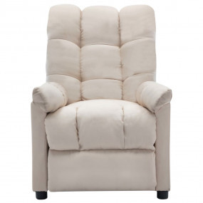 Recliner Cream Polyester, Plywood, Iron, Sponge, PP Cot...