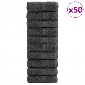 Soap Towel Set of 50 Anthracite 100% cotton 12 x 12 in