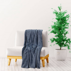 Blanket Ultimate grey 100% polyester 51.2 x 66.9 in Por...