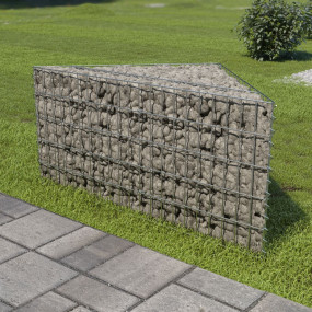 Gabion Raised Bed Silver Galvanized Steel Medium