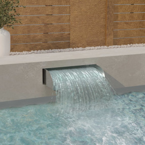 Waterfall Silver Stainless Steel 304 Medium Decorative ...