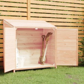 Garden Shed Natural Wood Solid Fir Wood Medium Garden S...