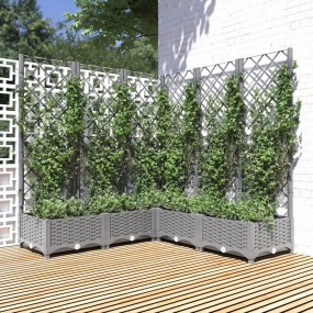 Garden Planter Light grey Polypropylene Large Planters