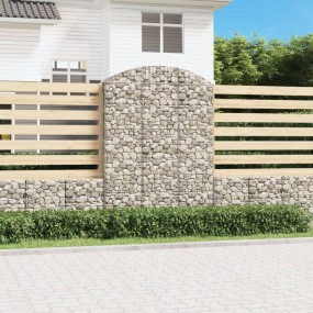 Gabion Basket Silver Galvanized Iron Large Decorative I...