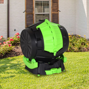 Tumbling Composter Black, Green Polypropylene Medium