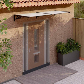 Door Canopy Black and transparent Polycarbonate, ABS, A...