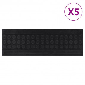 Stair Tread Black Rubber 9.8 x 29.5 in Stair Tread Rect...