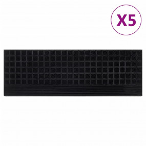 Stair Tread Black Rubber 9.8 x 29.5 in Stair Tread Rect...