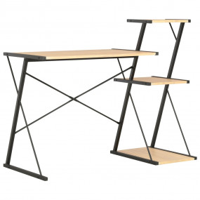 Desk Black and Oak