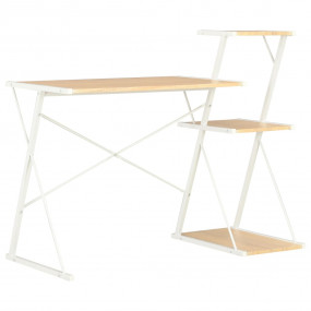 Desk White and Oak